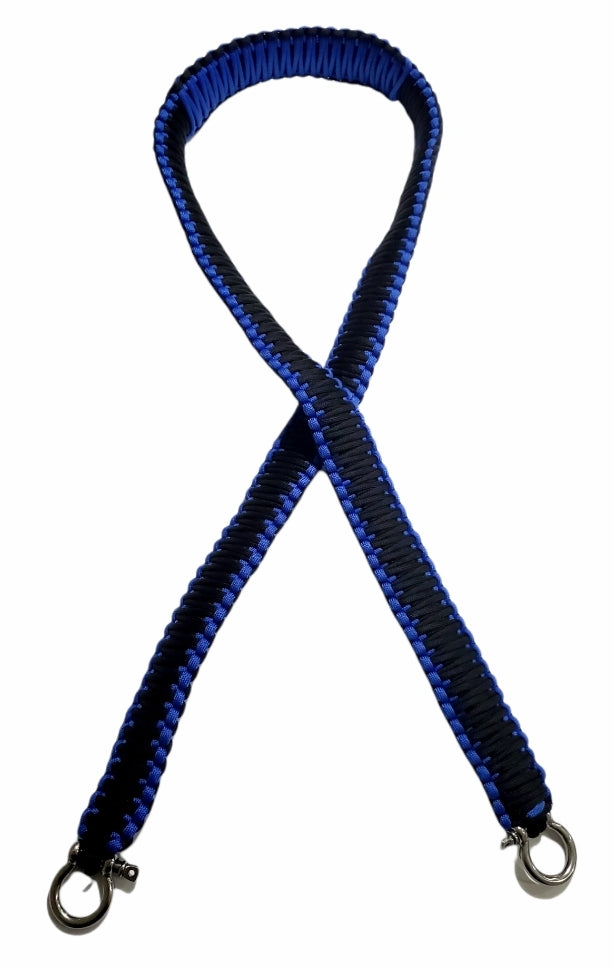 Blue and Black Paracord Strap – Paracordclips LLC