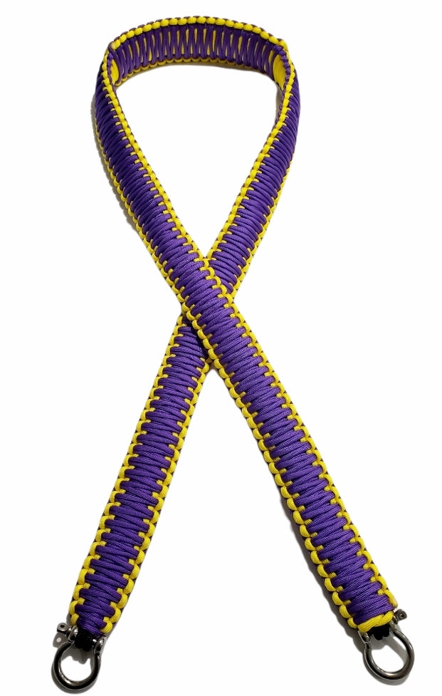 Purple and Yellow Paracord Strap – Paracordclips LLC