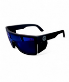 "Paracordclips ANSI Z87 Blue Lens Safety Glasses: Superior Style and Certified Protection"